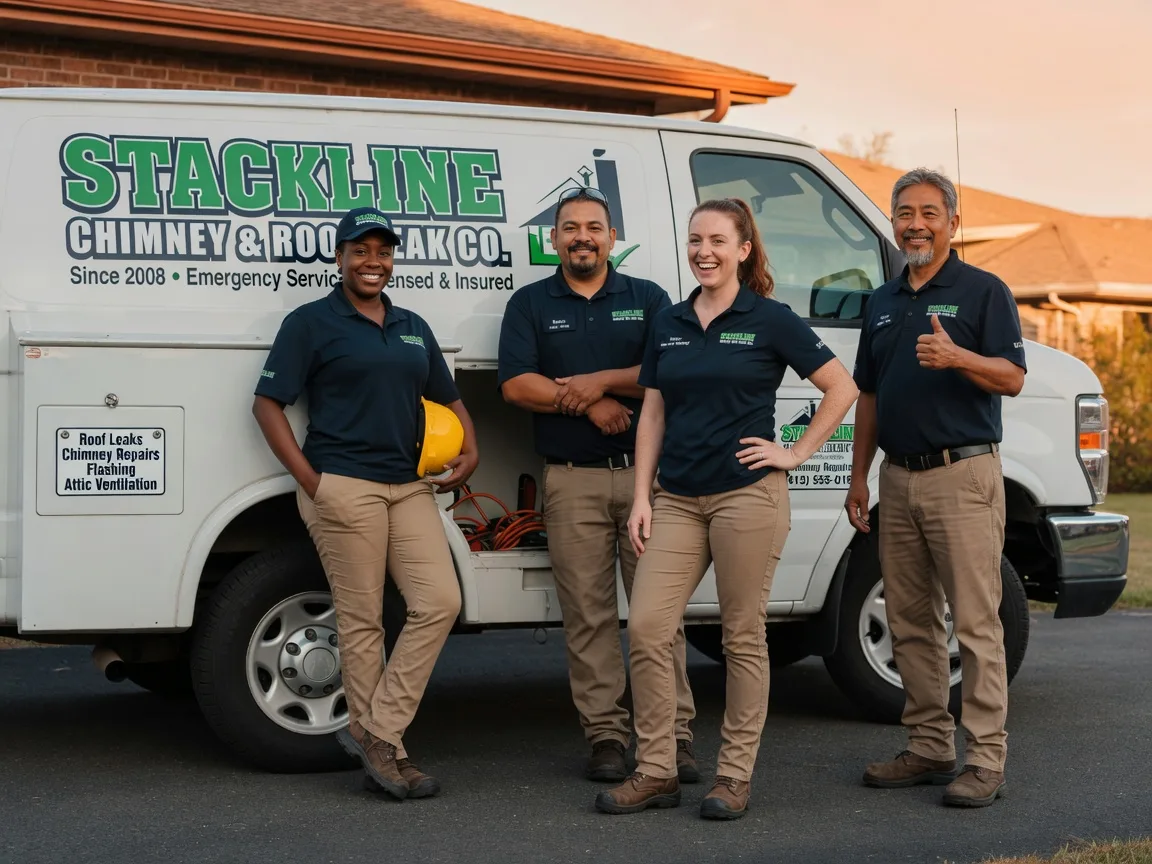Chimney flashing repair company in Ore City, TX